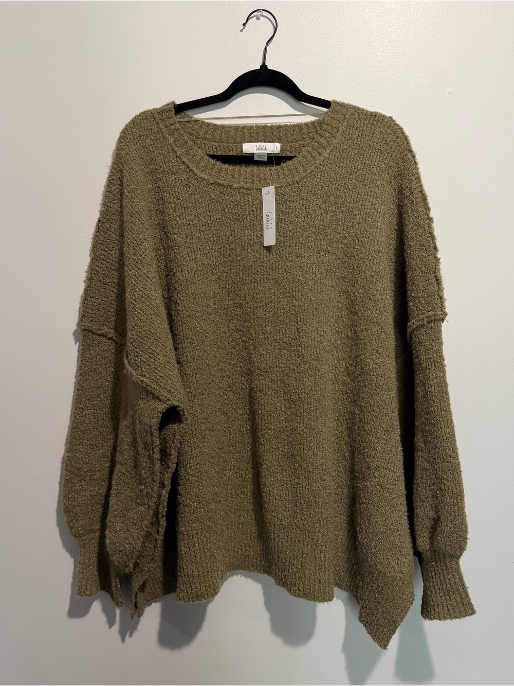 NWT Shop Talulah Olive Green Oversized Knit Sweater L